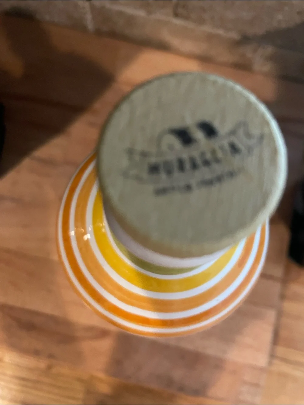 Frantoio Muraglia Striped Olive Oil Bottle